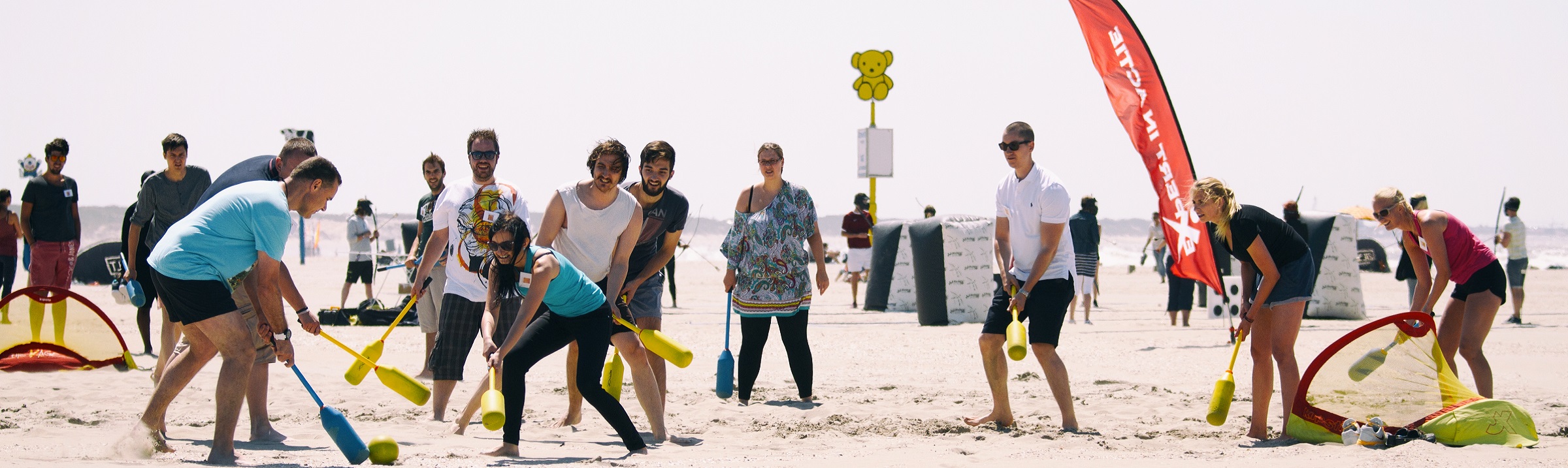 Bedrijfsuitje strand Hoek van Holland