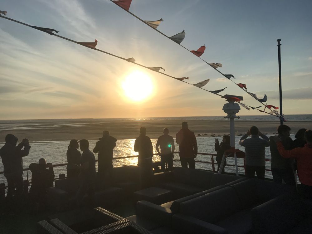 Op de boot naar ameland